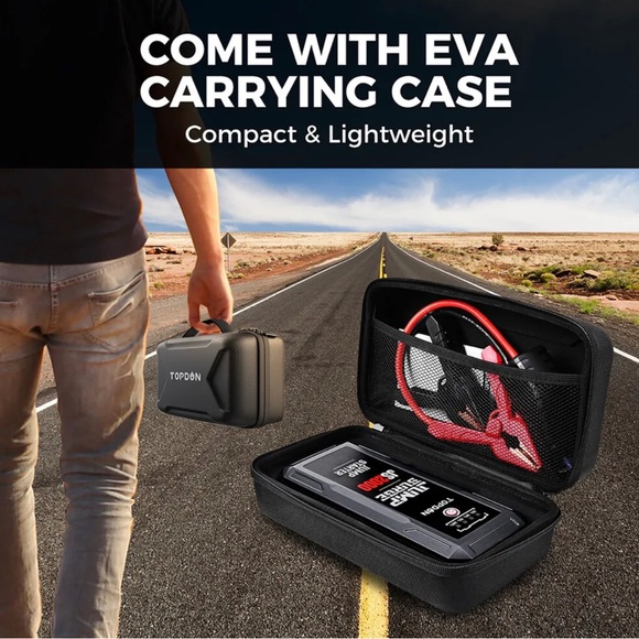 TOPDON JumpSurge2000 Power Bank and Jump Starter for 12V Battery Vehicles - Picture 6 of 14